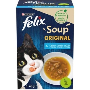 Felix polévka Soup treska tuňák platýs 6 x 48 g