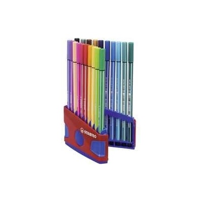 Stabilo Pen 68 ColorParade 20 ks deskset modrá/červená