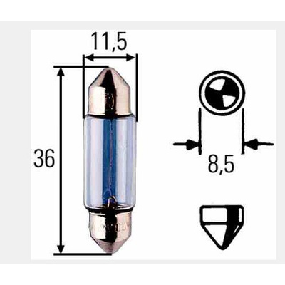 Hella 8GM002092-241 C5W SV8.5-8 24V 5W
