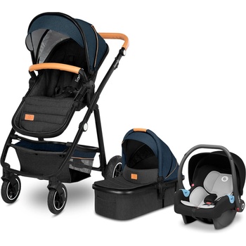 Lionelo Amber 3v1 Kombinovaný + Lionelo Astrid Autosedačka 0-13 kg Blue Navy 2022