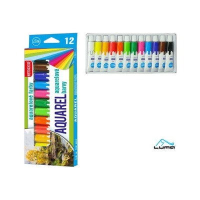 Luma barvy aquarelové sada 12 barev 12ml