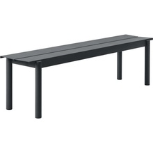 Muuto Lavica Linear Steel Bench 170 cm, black