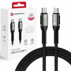 Forcell GSM USB Cable ForCell USB-C - USB-C 0.5 m Black