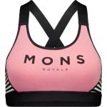 Mons Royale Дамски спортен сутиен Mons Royale Women's Stella X-Back Bra Sports bra - Flamingo / Mr Stripe (115-1403-1714)