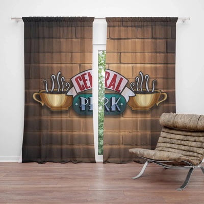 Sablio Závěs Seriál Priatelia CENTRAL PERK Tehly: 2ks 140x250cm