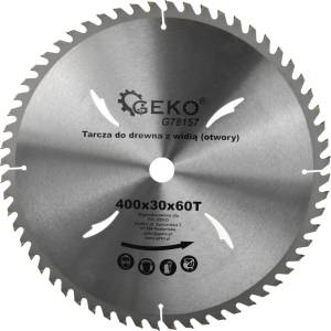 GEKO Нож за трион 400 мм 60t 30 мм 40190 (g78157)