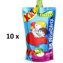 Hello XXL ovocná kapsička s malinami 10 x 200 g