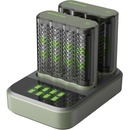 GP M452 Dockingstation nabíjačka na okrúhle akumulátory NiMH micro (AAA), mignon (AA); GPRCKCHM452D457