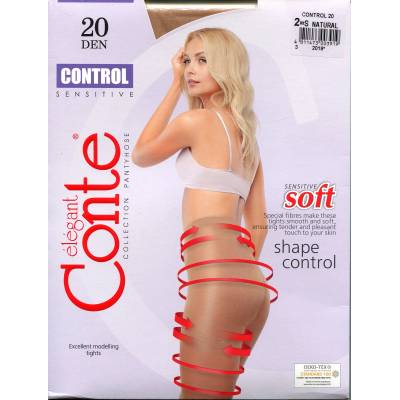 Conte Чорапогащник стягащ Conte Soft 20 den