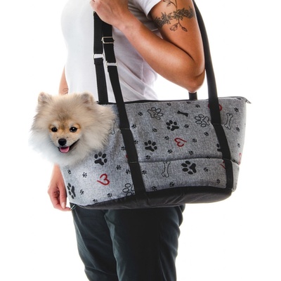 JK ANIMALS Taška Grey LUX S 40 x 24 x 24 cm