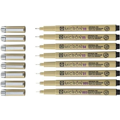 Technický fix 02 (0,3mm) černý 49 Pigma Micron Sakura