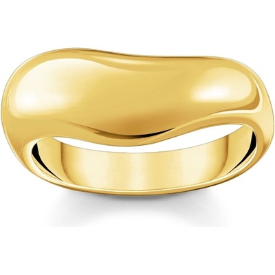 Thomas Sabo TR2473 413 39 Bold Gold-plated prstýnek in curved shape