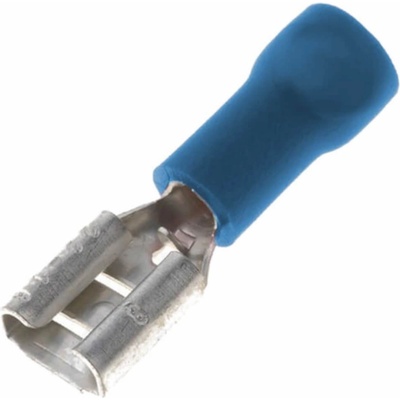 Konektor Faston 6,3 mm dutinka (5ks) modrý