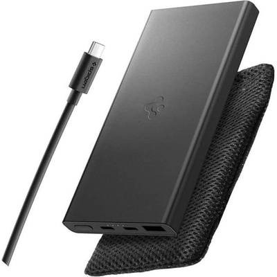 Spigen Външна Батерия, Spigen Essential Alloy Portable Charger 10000mAh 22.5W EA2210, Черен (ABA09431)