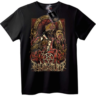 NOONEBRAND Тениска Foursomer Тъмен Свещеник - M, Black