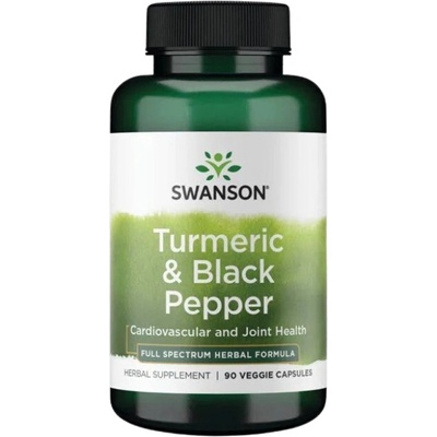 Swanson Turmeric & Black Pepper [90 капсули]