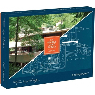 Galison Oboustranné Frank Lloyd Wright Fallingwater 500 dílků