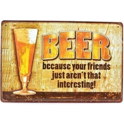 Ceduľa Beer Vintage style 30cm x 20cm Plechová tabuľa