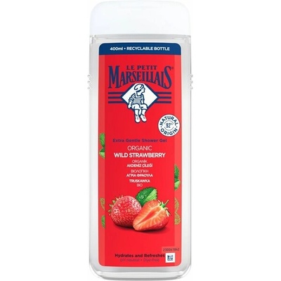 Le Petit Marseillais Wild Strawberry BIO jemný sprchový gel 400 ml