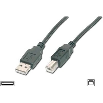 Digitus AK-300102-030-S USB A/samec na B/samec, 2x stíněný, 3m, černý