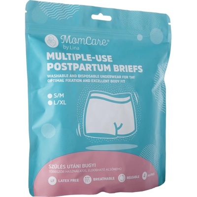 MomCare by Lina Postpartum Briefs poporodní kalhotky S-M 4 ks