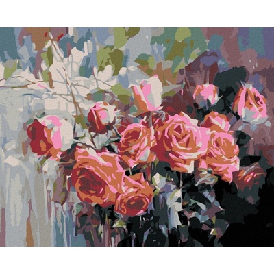 zuty Malování podle čísel Prostě krásná kytice 100 x 80 cm bez rámu a bez vypnutí plátna 8596530002628
