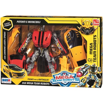 RSTA Игрален комплект RS Toys Mega Team Robots - Set 2, трансформери-автомобили (12075)