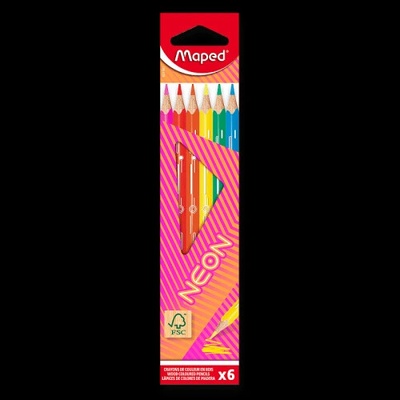 Maped Neon farebné ceruzky 6 ks