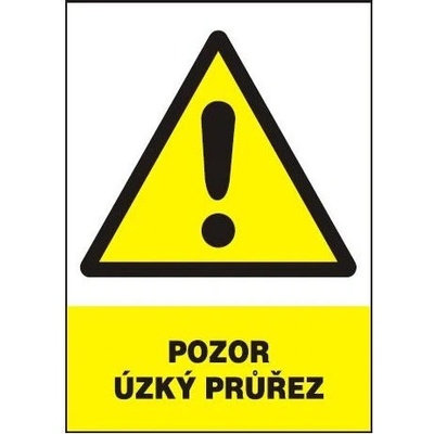 Pozor - úzký průřez 210x297 mm - plast