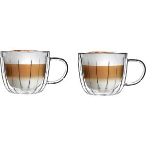 Vialli Design Стъклени чаши в комплект 2 бр. за капучино 350 ml Tulip - Vialli Design (28791)