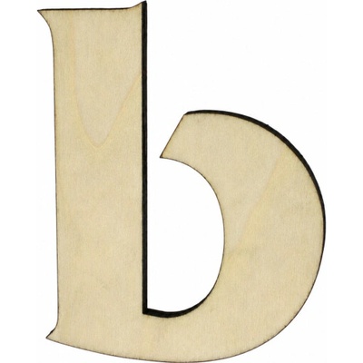 Domové číslo DREVO písmeno "b" drevo