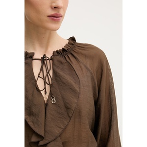 GUESS Блуза с волан женска MAELYS (W6GH28.W1844) - answear - 123,20 лв