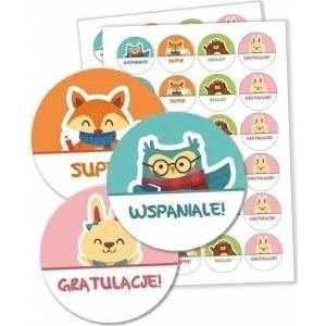 LearnHow Motivational Stickers - Pet 40mm 48pcs