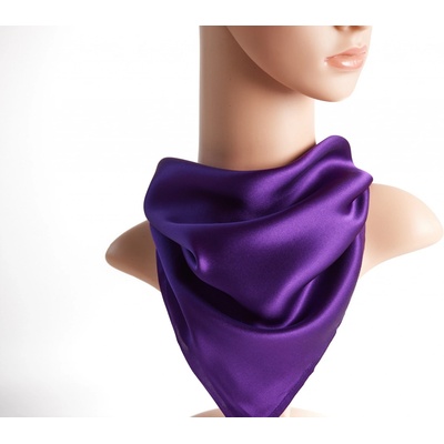 hedvábný šátek fialová – Sleviste.cz