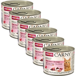 Animonda Carny Adult - Пуйка, пиле и скариди 6 x 200 г