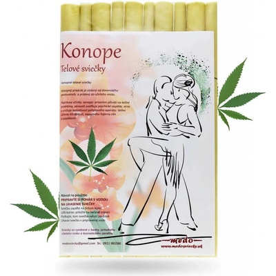 Medosviecky Jan Melichtělové svíce KONOPÍ 10 ks – Zboží Dáma