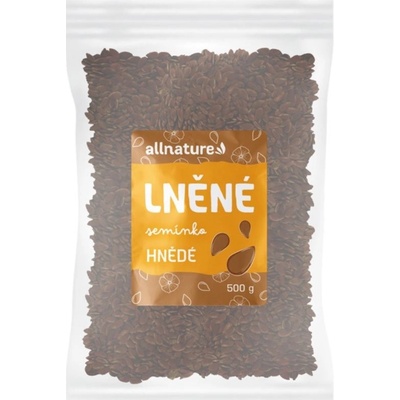 Allnature Lněné semínko hnědé semínka 500 g
