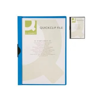 Image 1 of Q-CONNECT Папка с метален клип и прозрачно лице 30 листа