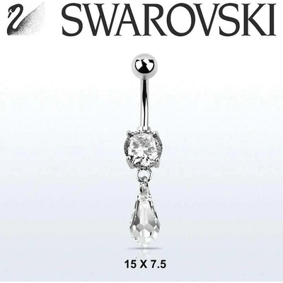 InfinityPierce Banán do pupíku s krystalem Swarovski MCD713