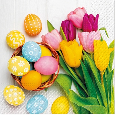 TaT Obrúsky Easter Bloom 33x33cm