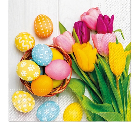 TaT Obrúsky Easter Bloom 33x33cm