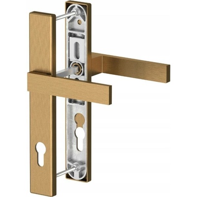 Medos Dublin Klika/klika hranatá PZ 92 mm bronz kartáčovaná