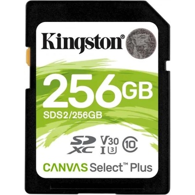 Kingston SDXC Canvas Select Plus 256GB C10/UHS-I/U3/V30 SDS2/256GB