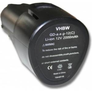 VHBW Батерия за AEG L1215 / L1215R, 12 V, 2.0 Ah (800105718)