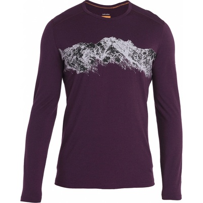 Icebreaker Mens Merino 200 Oasis Long Sleeve Crewe Remarkables Nightshade 0A56QU853 pánské termo triko