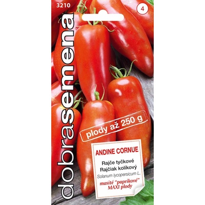 Dobrá semená Rajčiak kolíkový paprikové - Andino Cornue 15s