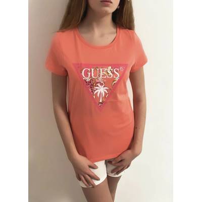 Guess ss t-shirt E2GI02-G66T Růžová