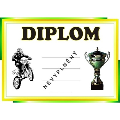 VIZINGR Motokros diplom A4 č.62