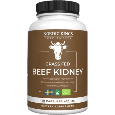 Bio evropské hovězí ledvinky v grass-fed kvalitě v kapslích 180 kapslí