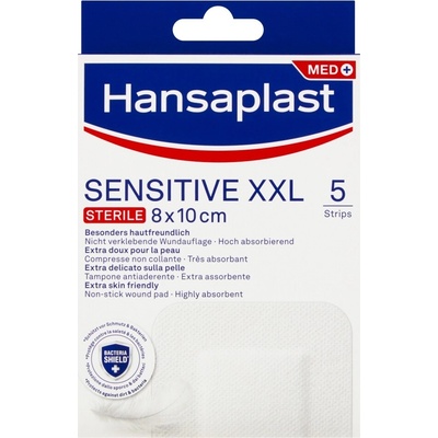 Beiersdorf Hansaplast MED SENSITIVE XXL náplasť 8 x 10 cm 5 ks